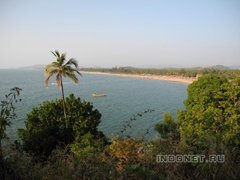 Гокарна, вид на пляж и море