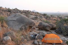 По Индии на велосипеде. Ночлег в палатке
